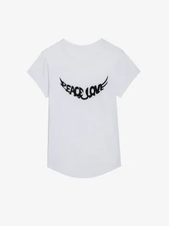 Woop Peace & Love Wings T-Skjorte