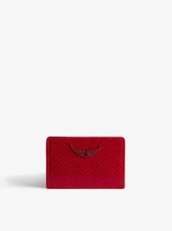 Zv Pass Glossy Wild Embosse Card Holder